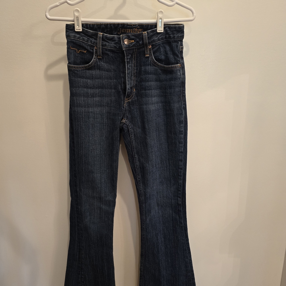 Kimes Ranch Women's Dark Blue Flare Jeans